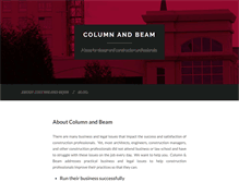 Tablet Screenshot of columnandbeam.com